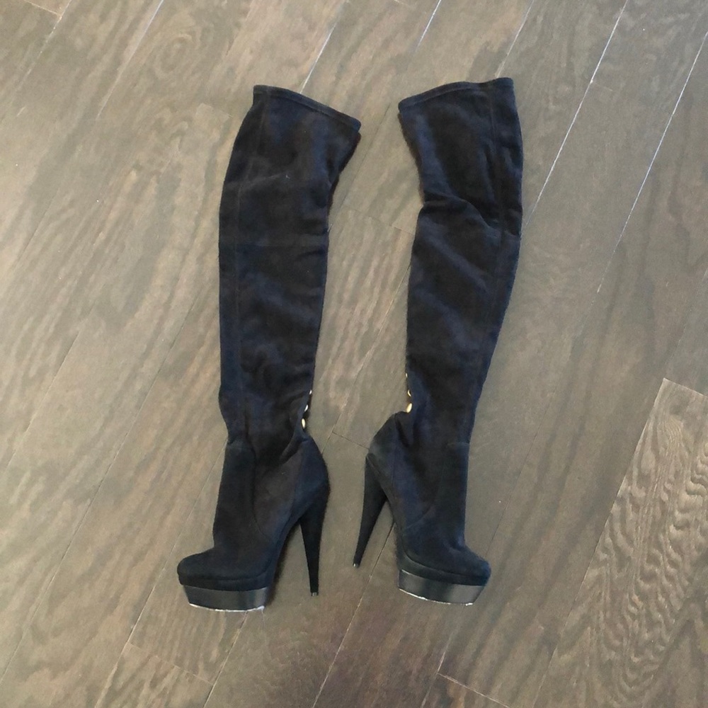 Rachel Zoe suede thigh high boots